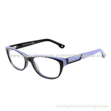 Two-tone acetate optical frame, logo can be customized, OEM/ODM are welcome